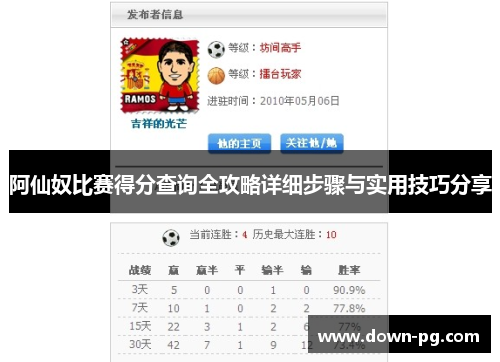 阿仙奴比赛得分查询全攻略详细步骤与实用技巧分享